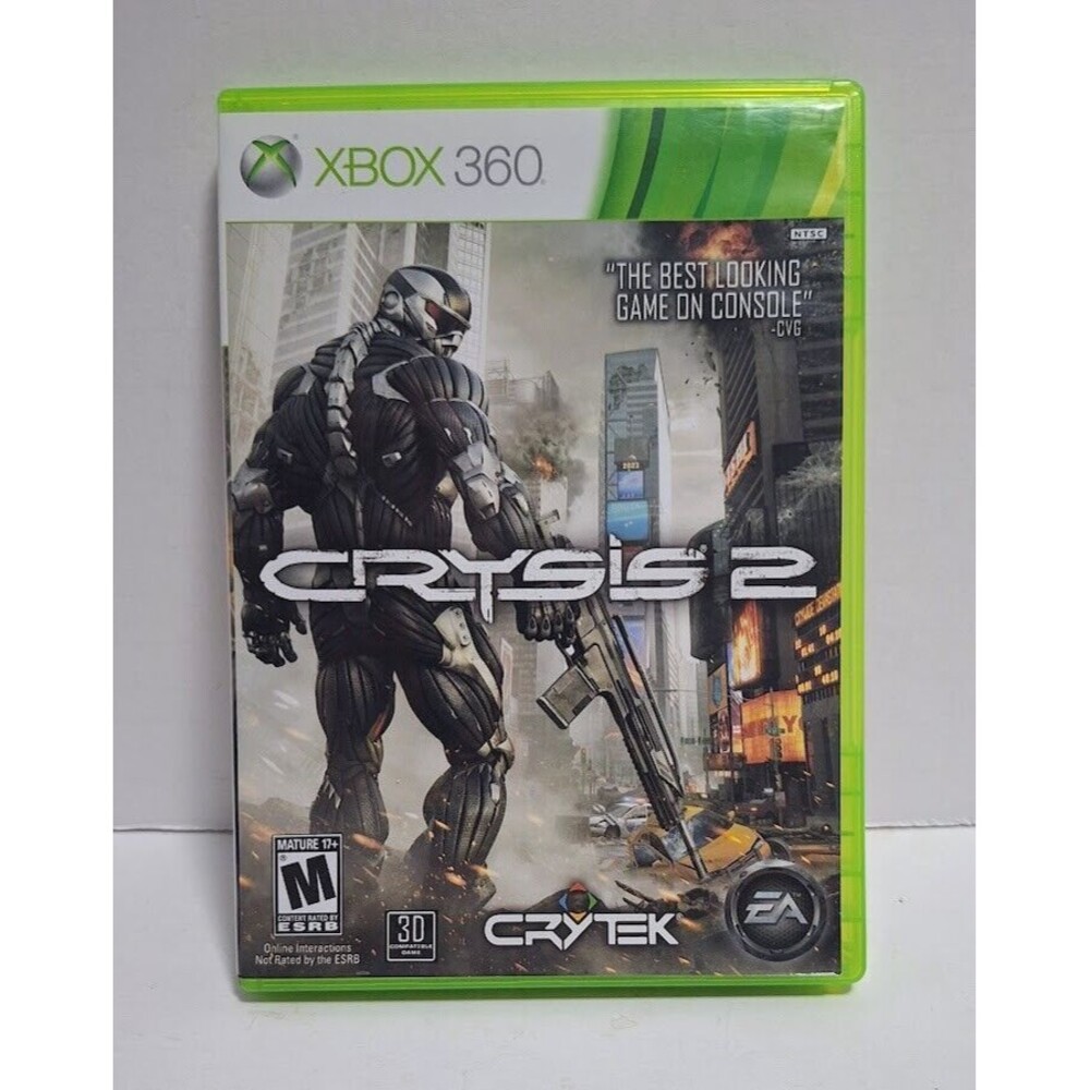 2011 MICROSOFT XBOX 360 EA CRYTEK CRYSIS 2 CIB TESTED WORKS